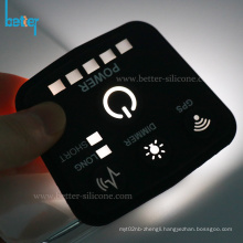 Laser Etching LED Backlight Buttons Silicone Rubber Keypad